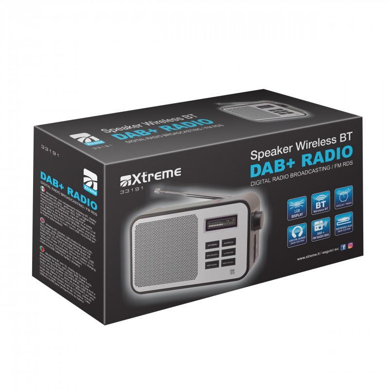 Xtreme 33191 Radio portable Analogique Noir