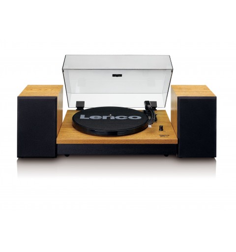 Lenco LS-300 Giradischi con trasmissione a cinghia Nero, Legno