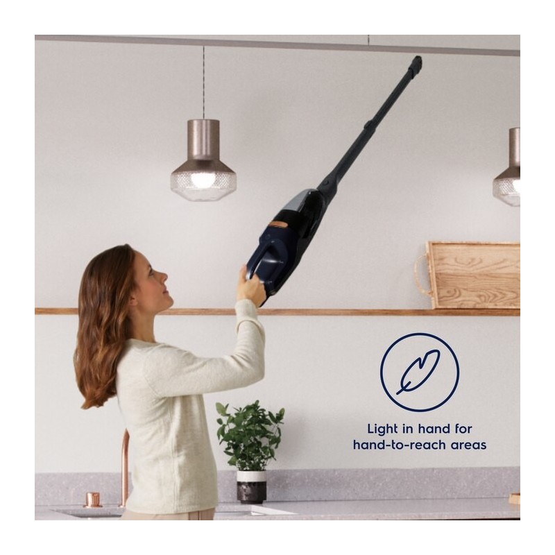 Electrolux WQ71-P50IB aspiradora de pie y escoba eléctrica Sin bolsa 0,3 L Negro, Azul