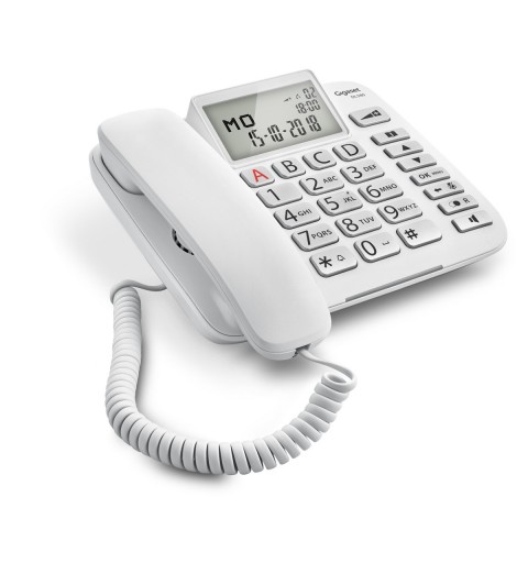 Gigaset DL580 Teléfono analógico Identificador de llamadas Blanco