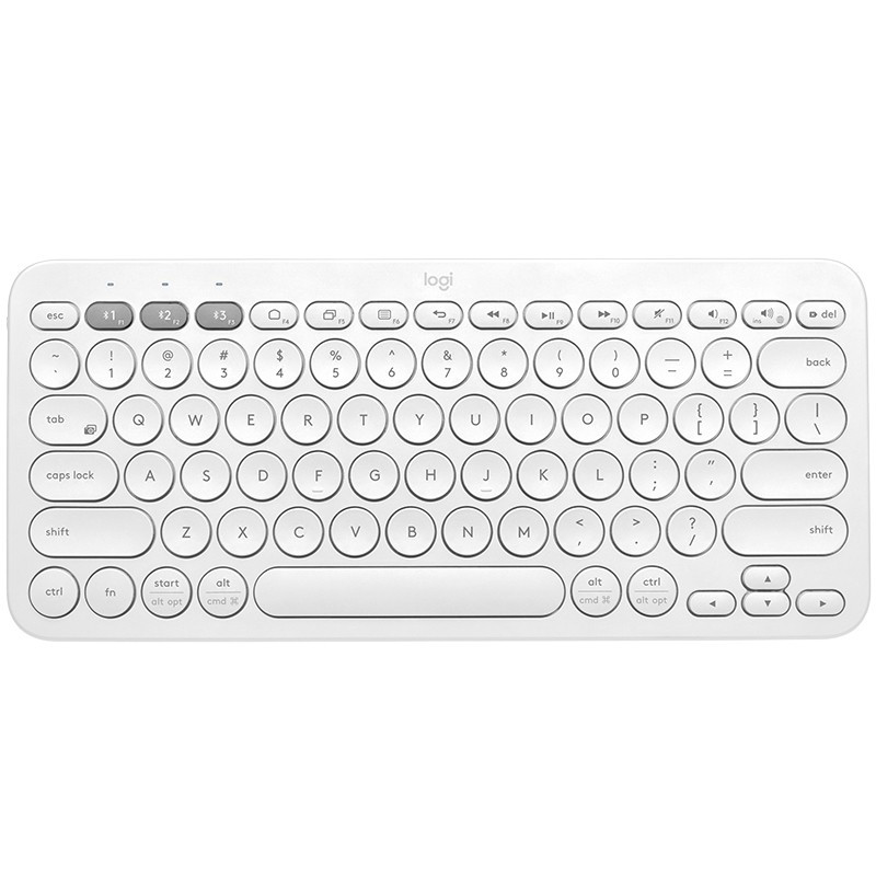 Logitech K380 Multi-Device Bluetooth® Keyboard Tastatur QWERTY Italienisch Weiß