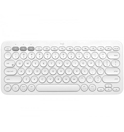 Logitech K380 Multi-Device Bluetooth® Keyboard Tastatur QWERTY Italienisch Weiß