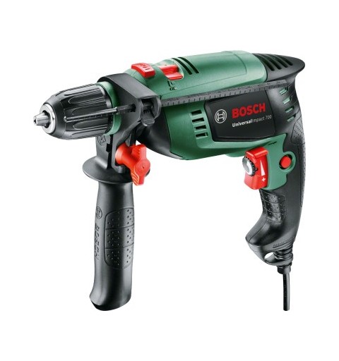 Bosch UniversalImpact 700 3000 Giri min Senza chiave 1,7 kg Nero, Verde, Rosso