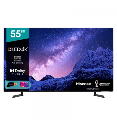 Hisense 55A80G Fernseher 138,7 cm (54.6 Zoll) 4K Ultra HD Smart-TV WLAN Schwarz, Grau