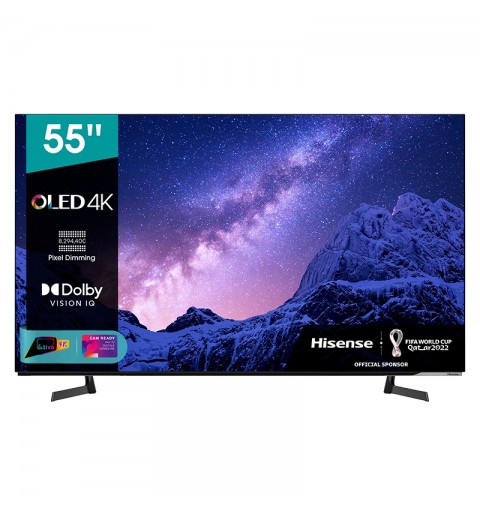 Hisense 55A80G TV 138,7 cm (54.6") 4K Ultra HD Smart TV Wi-Fi Nero, Grigio