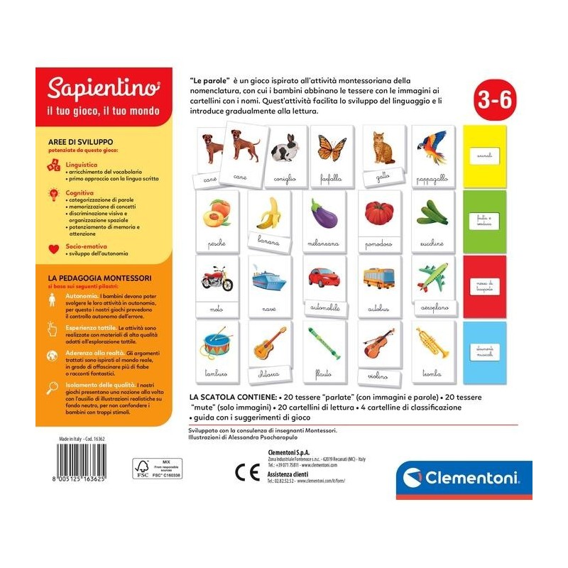 Clementoni Montessori 16362 jouet d'apprentissage