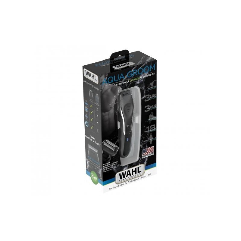 Wahl Aqua Groom Black, Silver