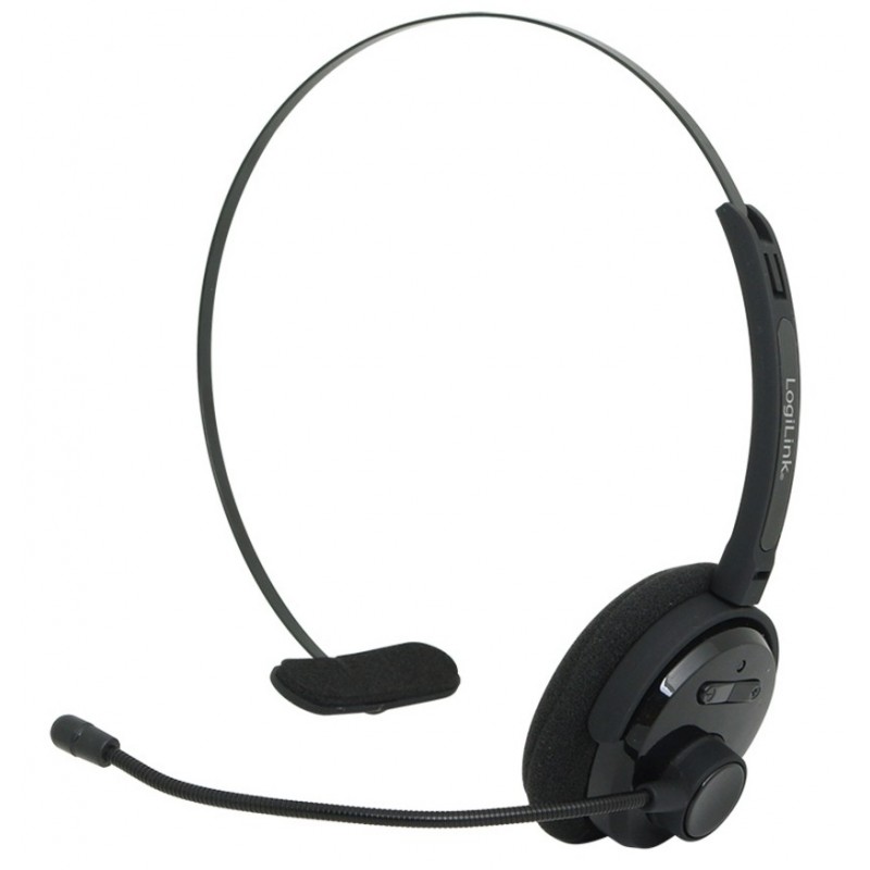 LogiLink BT0027 auricular y casco Auriculares Inalámbrico Diadema Oficina Centro de llamadas Bluetooth Negro
