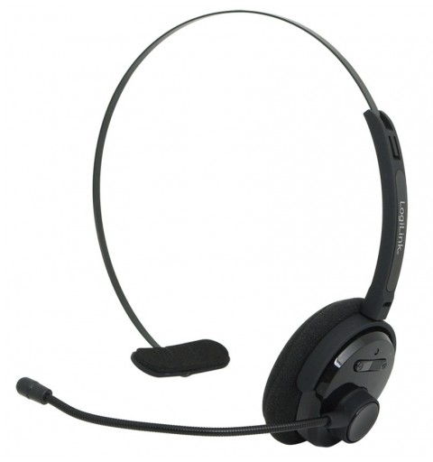 LogiLink BT0027 auricular y casco Auriculares Inalámbrico Diadema Oficina Centro de llamadas Bluetooth Negro