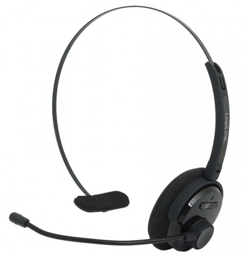 LogiLink BT0027 cuffia e auricolare Wireless A Padiglione Ufficio Bluetooth Nero