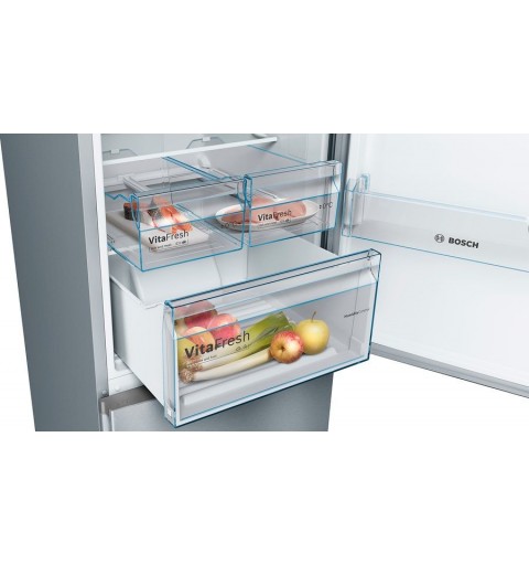 Bosch Serie 4 KGN39VIDA Kühl- und Gefrierkombination Freistehend 368 l D Edelstahl