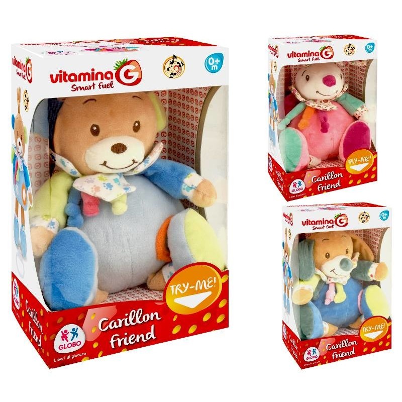 GLOBO Carillon Animal 18Cm Try-Me - 3 Asst