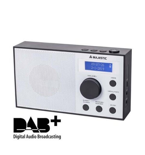 New Majestic RT-193 DAB Portable Analog & digital Black, White