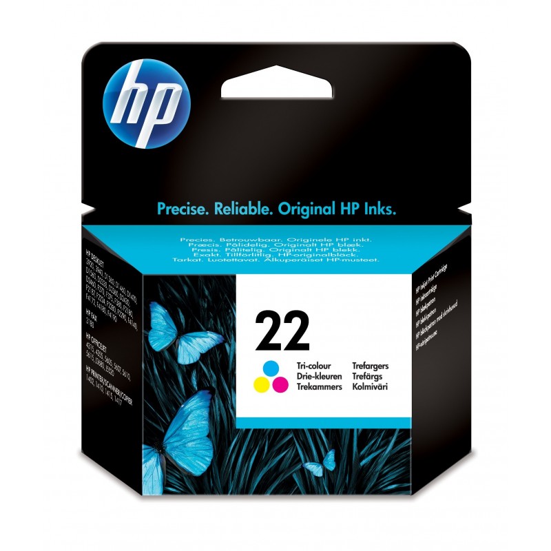 HP 22 Cyan Magenta Gelb Original Druckerpatrone