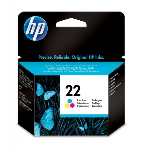 HP 22 Cyan Magenta Gelb Original Druckerpatrone