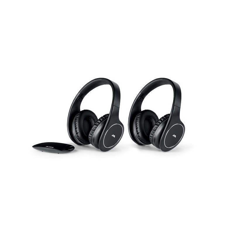 Meliconi HP Easy Digital Bundle Avec fil &sans fil Écouteurs Arceau Micro-USB Noir