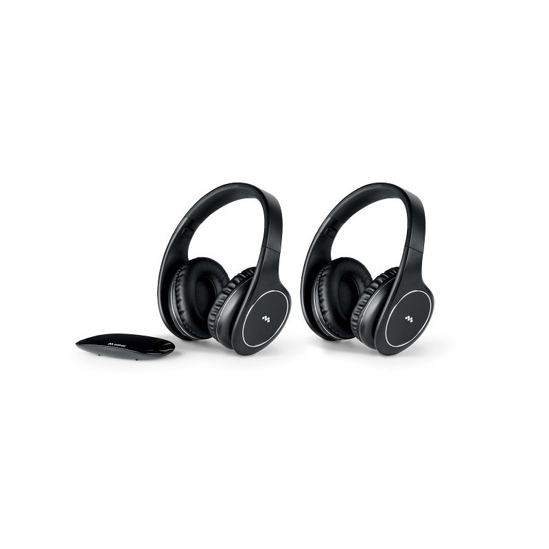 Meliconi HP Easy Digital Bundle Wired & Wireless Headphones Head-band Micro-USB Black