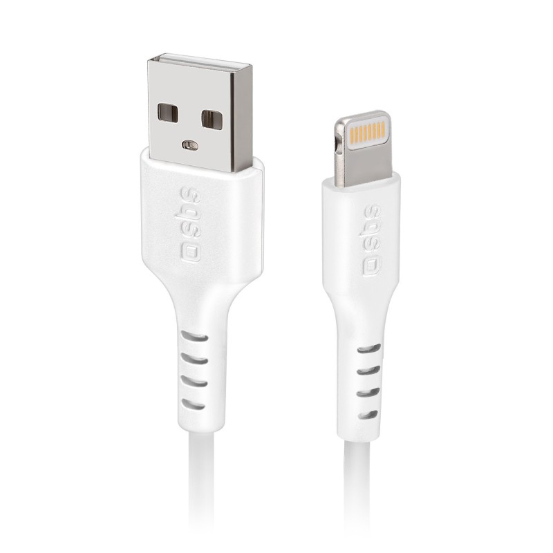 SBS TECABLEUSBIP589W cable de conector Lightning 1 m Blanco