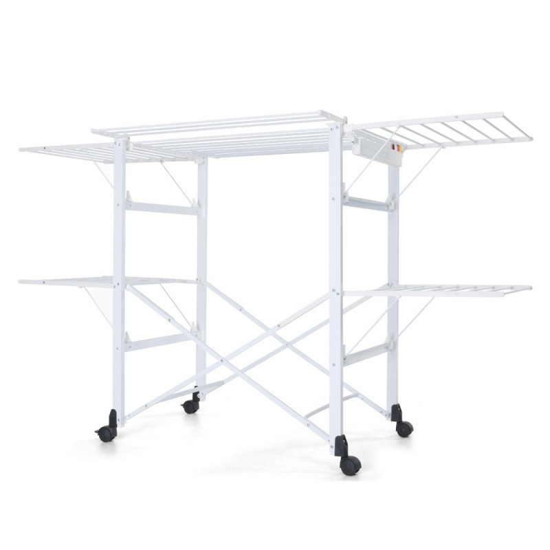 Foppapedretti Gulliver Floor-standing rack Aluminium, Black, White