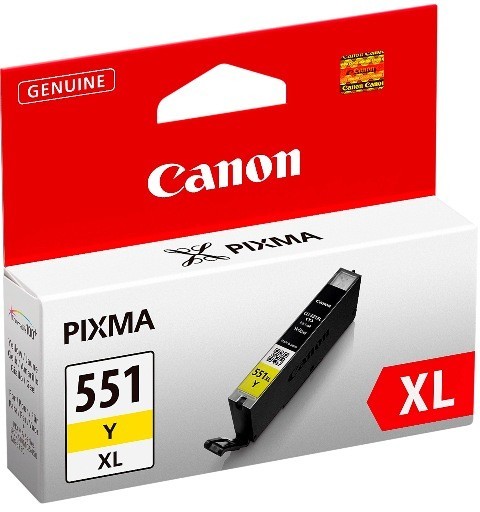 Canon CLI-551XL Y w sec cartucho de tinta 1 pieza(s) Original Alto rendimiento (XL) Amarillo