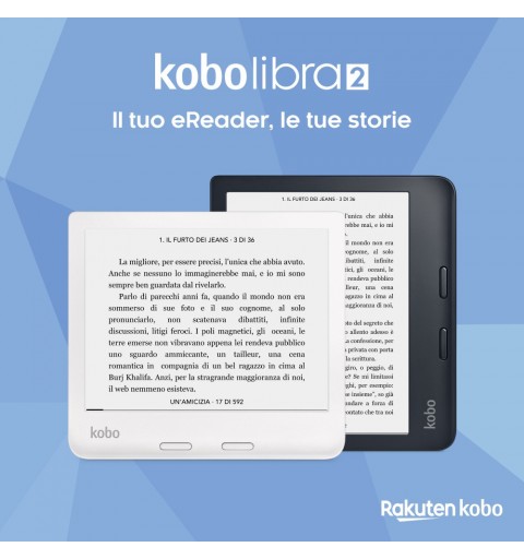 Rakuten Kobo Libra 2 lettore e-book Touch screen 32 GB Wi-Fi Nero