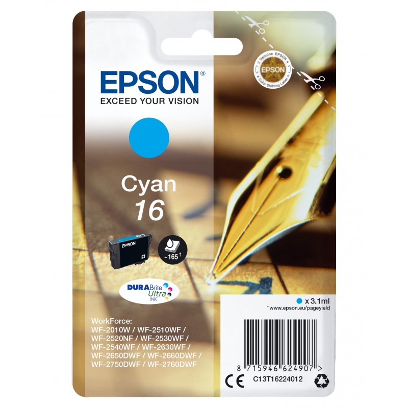 Epson Pen and crossword Cartucho 16 cian