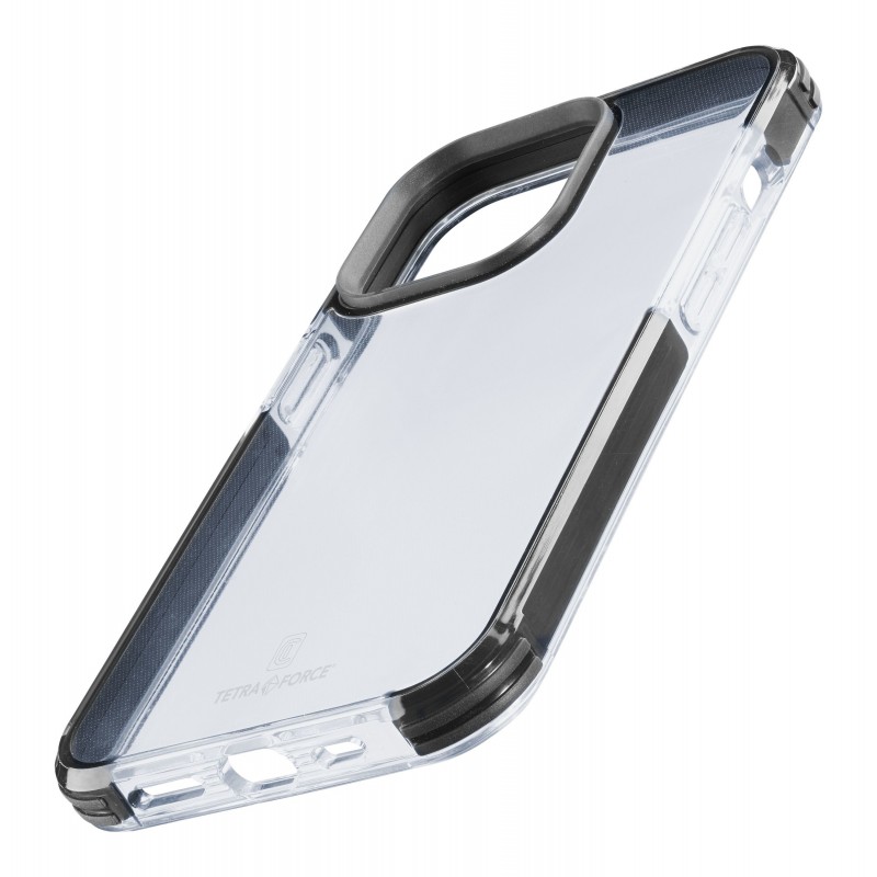 Cellularline Tetra Force Strong Guard mobile phone case 15.5 cm (6.1") Cover Black, Transparent