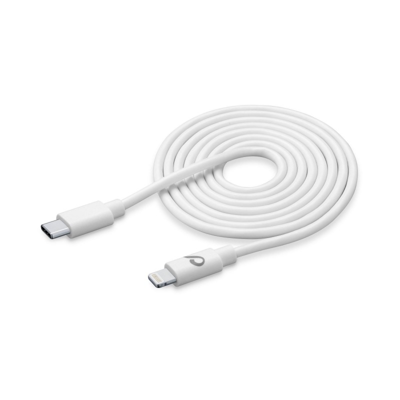 Cellularline USBDATAC2LMFI2MW cable de conector Lightning 2 m Blanco