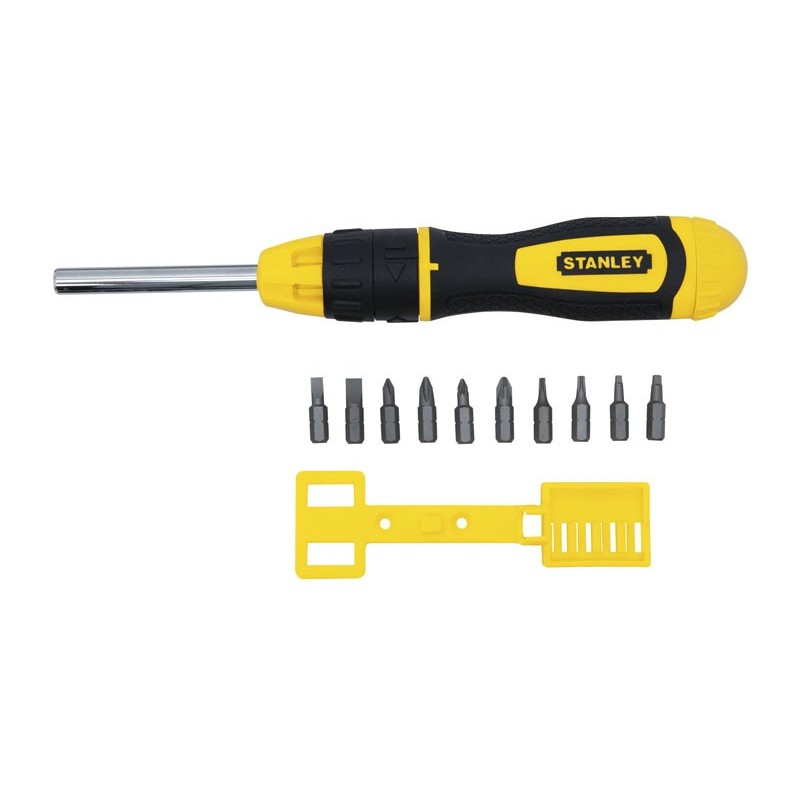 Stanley Multibit Ratchet Screwdriver + 10 Bits