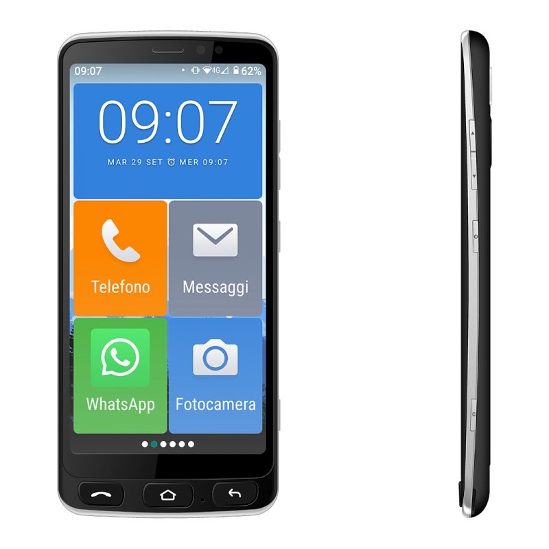 New Majestic Jack 14 cm (5.5 Zoll) Single SIM Android 10.0 4G USB Typ-C 2 GB 16 GB 2400 mAh Schwarz