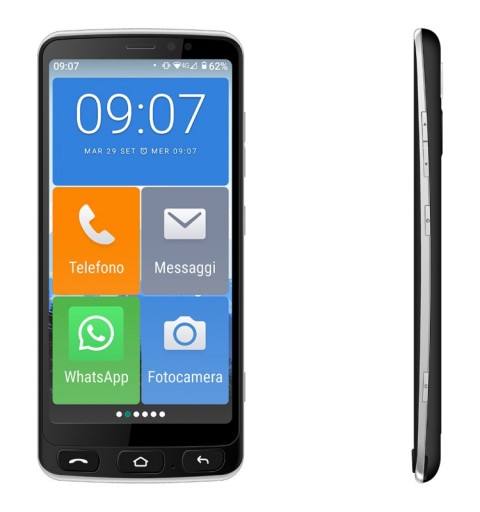 New Majestic Jack 14 cm (5.5 Zoll) Single SIM Android 10.0 4G USB Typ-C 2 GB 16 GB 2400 mAh Schwarz