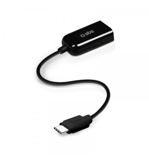 SBS TEKABELOTGTCK cable USB 0,15 m USB 2.0 USB A USB C Negro