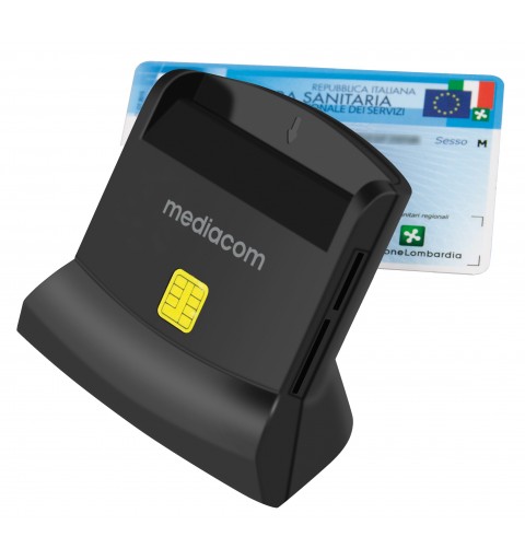 Mediacom MD-S401 lector de tarjeta inteligente Interior USB 2.0 Negro