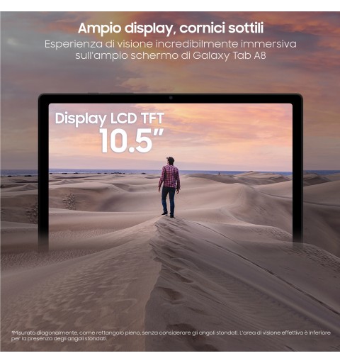 Samsung Galaxy Tab A8 10.5" Wifi, Android 11, RAM 4 GB, 128 GB, Gray