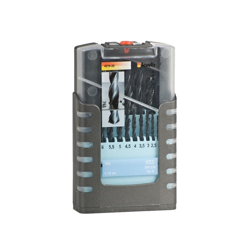 kwb 421920 punta per trapano Punta per trapano elicoidale 19 pz