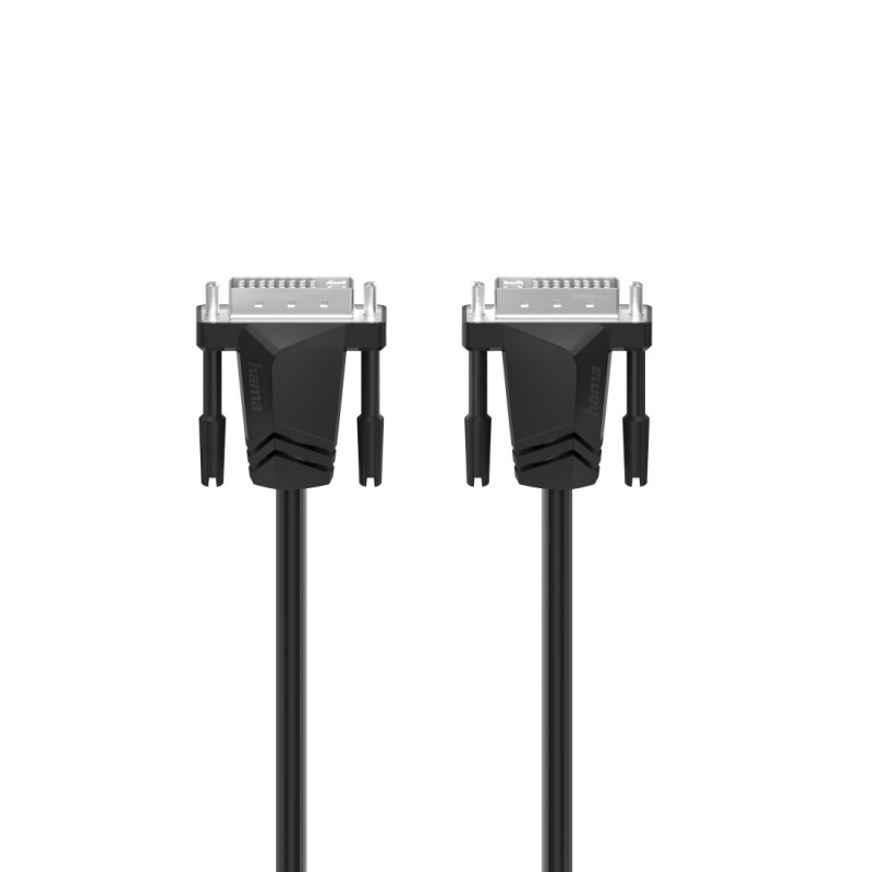 Hama Cavo monitor DVI-D M DVI-D M, Single Link (18+1 pin), 1,5 metri, WQHD 1440p, ferrite, grigio