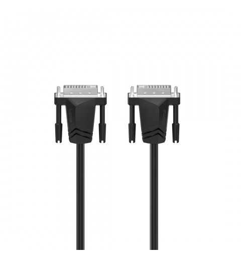 Hama Cavo monitor DVI-D M DVI-D M, Single Link (18+1 pin), 1,5 metri, WQHD 1440p, ferrite, grigio