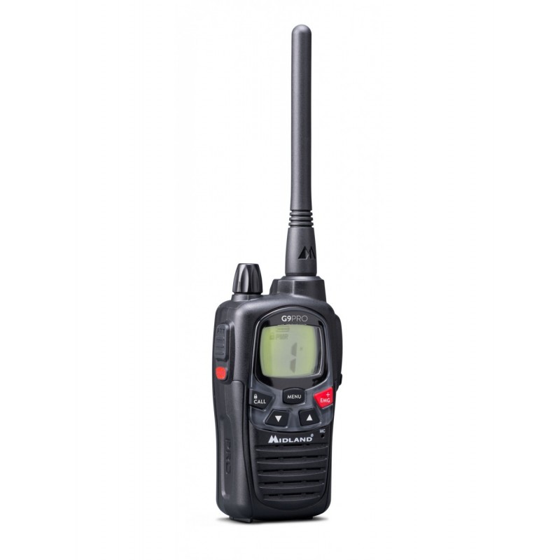 Midland G9 Pro ricetrasmittente 101 canali 446.00625 - 446.19375 MHz Nero