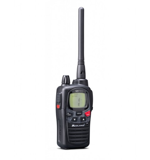 Midland G9 Pro radio bidirectionnelle 101 canaux 446.00625 - 446.19375 MHz Noir