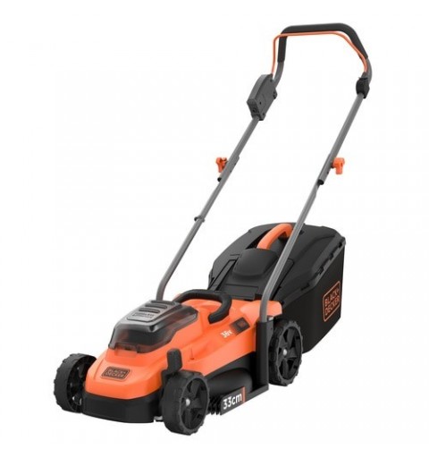 Black & Decker BCMW3336L2 Tagliaerba a spinta Batteria Nero, Arancione