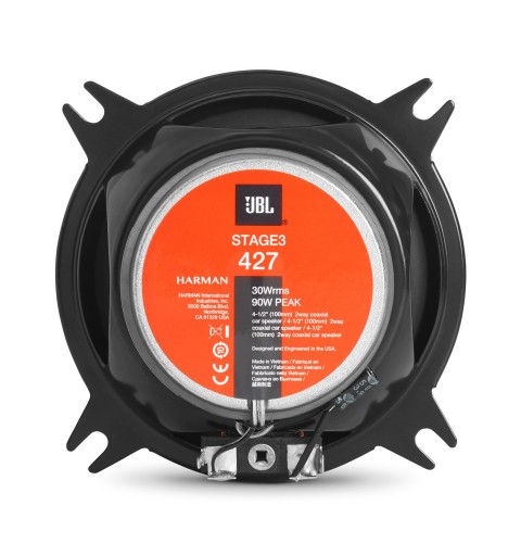 JBL Stage3 427 Autolautsprecher Rund 2-Wege 150 W 2 Stück(e)