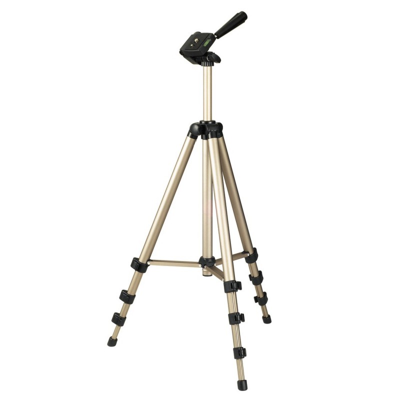 Hama Treppiedi "Star 700 EF Digital", argento (42,5 - 125 cm), testa 3D con sgancio rapido, gambe in 4 sezioni, con borsa per