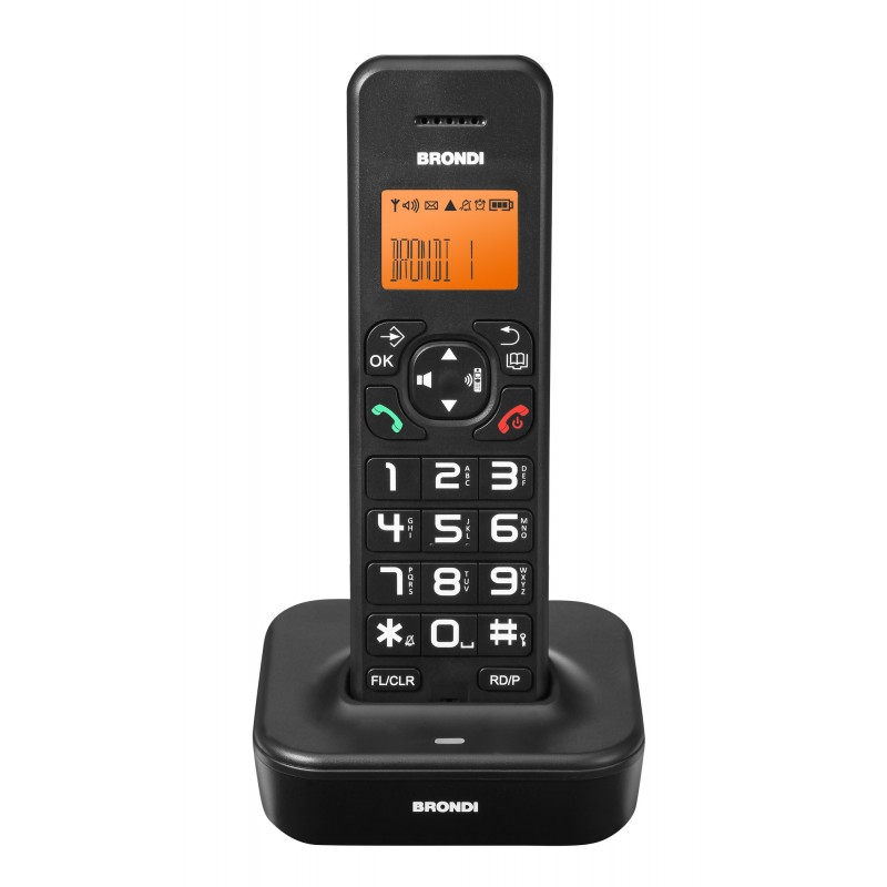 Brondi Bravo Star Teléfono DECT Identificador de llamadas Negro