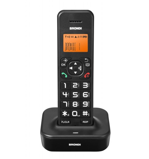 Brondi Bravo Star Telefono DECT Identificatore di chiamata Nero