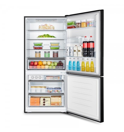Hisense RB605N4WF2 Kühl- und Gefrierkombination Freistehend 463 l Schwarz