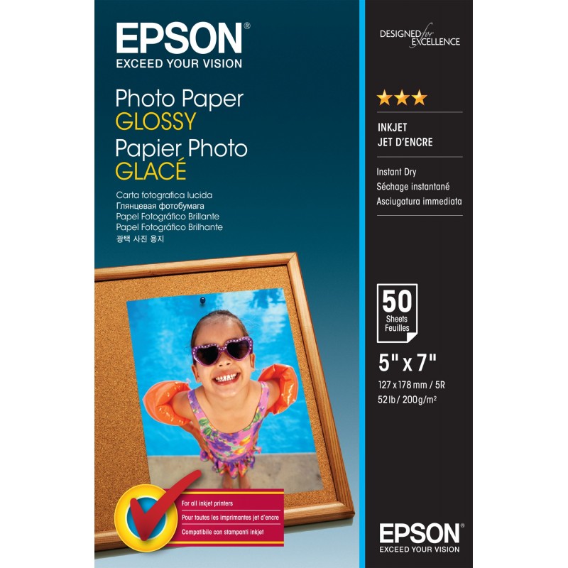 Epson Photo Paper Glossy - 13x18cm - 50 Fogli