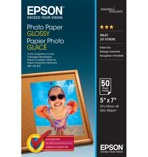 Epson Photo Paper Glossy - 13x18cm - 50 Blätter