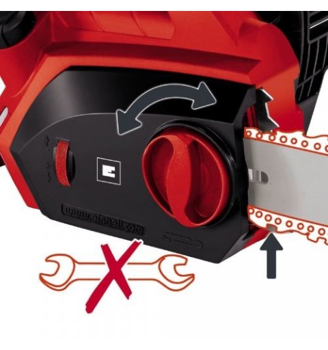 Einhell 4501720 motosierra 2000 W Negro, Rojo