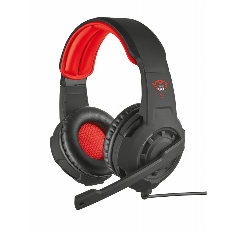 Trust GXT 310 Auriculares Alámbrico Casco Juego Rojo