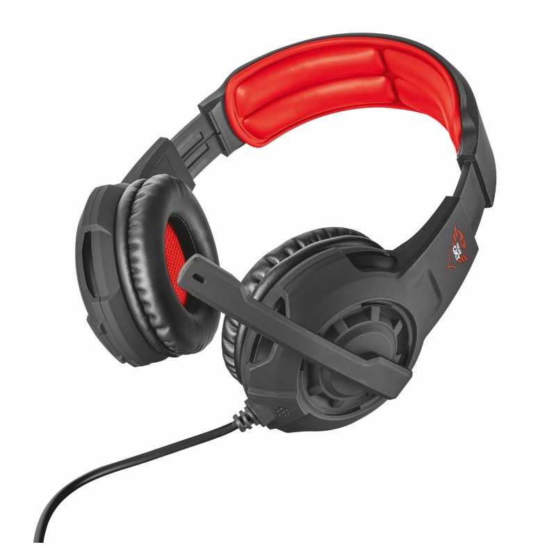 Trust GXT 310 Auriculares Alámbrico Casco Juego Rojo